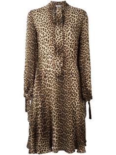 платье-рубашка с леопардовым принтом P.A.R.O.S.H.