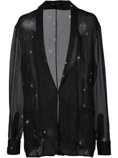 shawl lapel sheer blazer Baja East