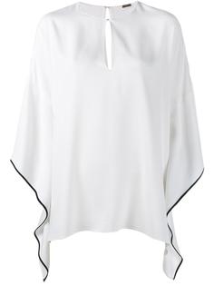 keyhole poncho blouse Adam Lippes