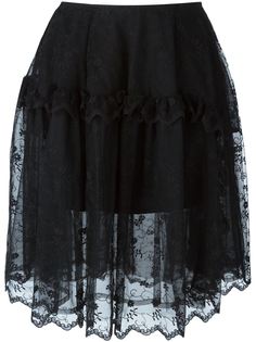 юбка с цветочной вышивкой Simone Rocha