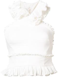 ruffle cropped top Antonio Berardi