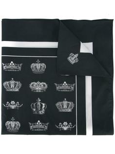 crown print scarf Dolce &amp; Gabbana