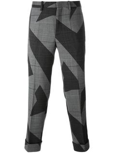 cut-up lightning bolt trousers Neil Barrett