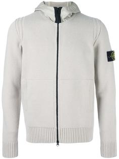 knitted long sleeve hoodie Stone Island