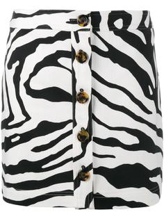 zebra print mini skirt Adam Lippes