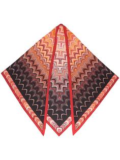 scalloped print triangular scarf Missoni