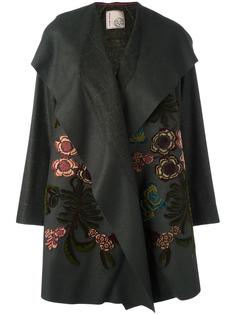 пальто с цветочной аппликацией Antonio Marras