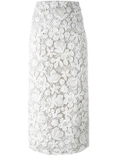 декорированная юбка-карандаш с цветочным узором Maticevski