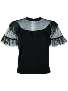 топ с кружевной отделкой Red Valentino