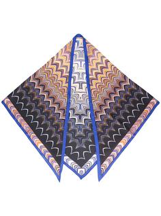 scalloped print triangular scarf Missoni