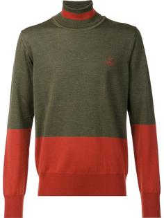 two-tone rollneck jumper Vivienne Westwood Man