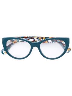 очки с узорчатыми дужками Fendi