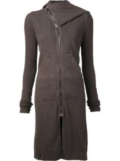 zipped hooded mid coat Rick Owens DRKSHDW