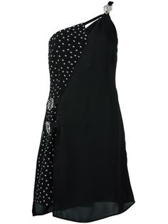 studded single shoulder dress Versus