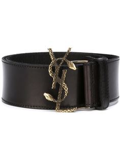 ремень с пряжкой-логотипом Saint Laurent