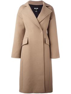 concealed fastening mid coat MSGM