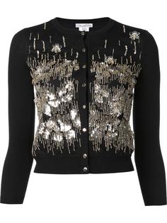sequin embroidered cardigan Oscar de la Renta