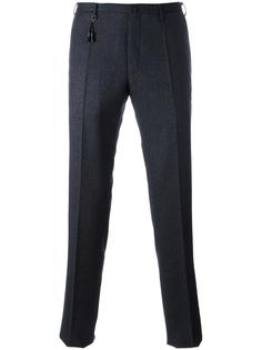patterned slim fit trousers Incotex
