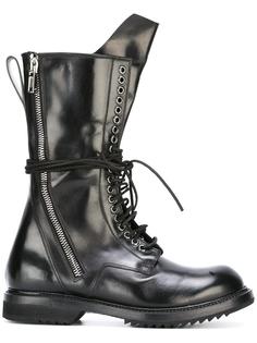 lace-up army boots Rick Owens