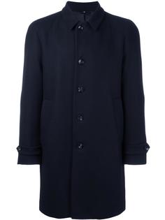 notched lapel mid coat Hevo