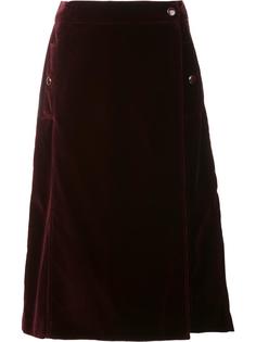 velvet effect eyelet a-line skirt Vanessa Seward