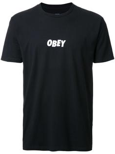 футболка с принтом-логотипом Obey