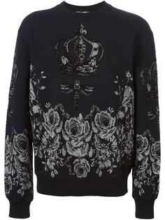 толстовка с принтом корон  Dolce &amp; Gabbana