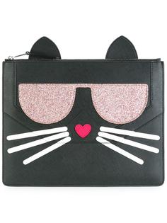 клатч с котом Karl Lagerfeld