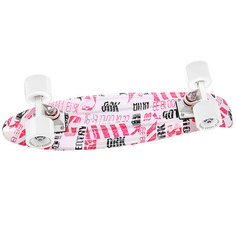 Скейт мини круизер Turbo-FB Entry White/Pink/White 22 (55.9 см)