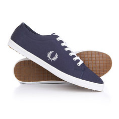 Кеды кроссовки низкие Fred Perry Kingston Twill Carbon Blue