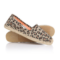Эспадрильи женские Soludos Original Stripe Print Leopard Print