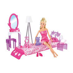 Кукла "Штеффи в спальной комнате" с аксессуарами, 29 см, Simba