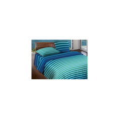 Постельное белье 1,5 сп. Stripe Blue mint БИО Комфорт, Wenge Motion