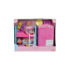 Набор пупсиков в детской спальне, 12 см, Simba