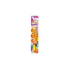 Зубная щетка с мигающим таймером, от 3-х лет, Winx, LONGA VITA, желтый