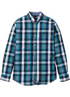 Рубашка Regular Fit с длинным рукавом (серый/белый/антрацитовый) Bonprix