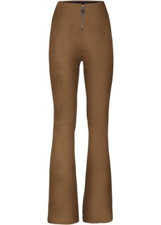 Брюки-клеш на молнии (черный) Bonprix