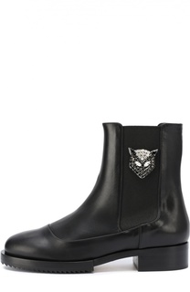 Кожаные челси с брошью No. 21