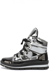 Ботинки из металлизированного текстиля на молнии Jog Dog