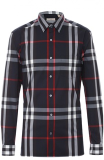Хлопковая рубашка с воротником кент Burberry Brit