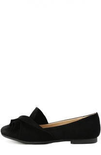 Замшевые лоферы с бантом No. 21