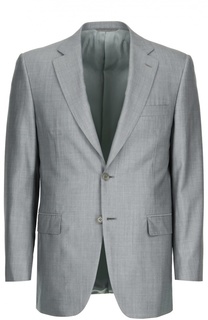 Шерстяной костюм с пиджаком на двух пуговицах Canali
