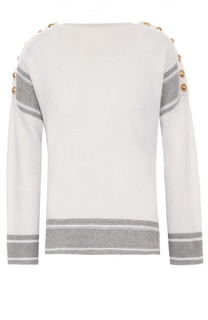 Кашемировый пуловер с декоративной отделкой Alexander McQueen