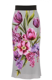 Юбка-карандаш с цветочным принтом Dolce &amp; Gabbana