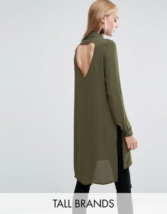 Платье-рубашка с разрезами Vero Moda Tall - Зеленый