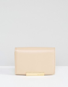 Небольшой бледно-розовый кожаный кошелек Ted Baker - Розовый