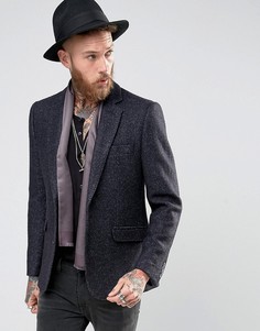 Devils Advocate Boucle Blazer - Темно-синий