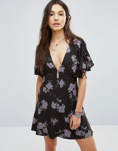 Free People Melanie Mini Tea Dress - Темно-синий