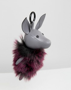 Kendall + Kylie Norman Faux Fur Bag Charm - Серый