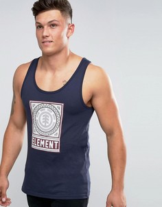 Майка с логотипом в виде дерева Element - Темно-синий
